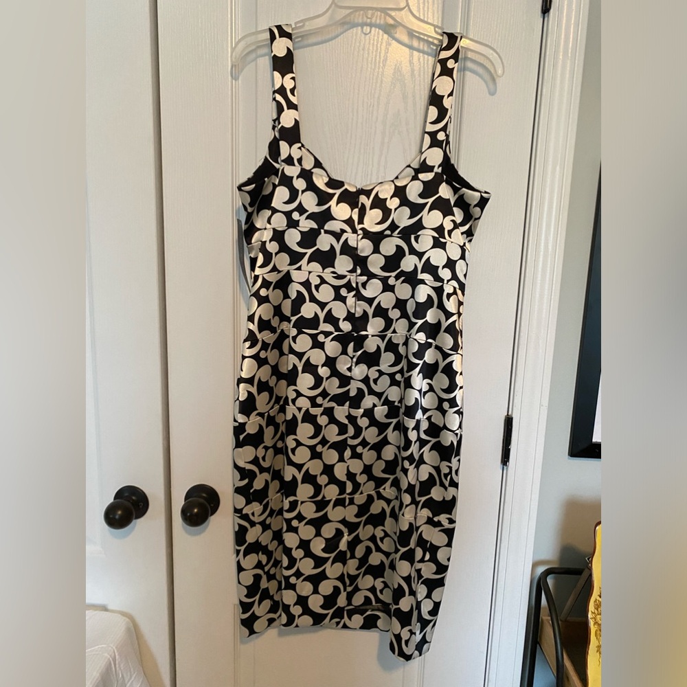 London Times Black/White Cocktail Dress - Picture 8 of 9